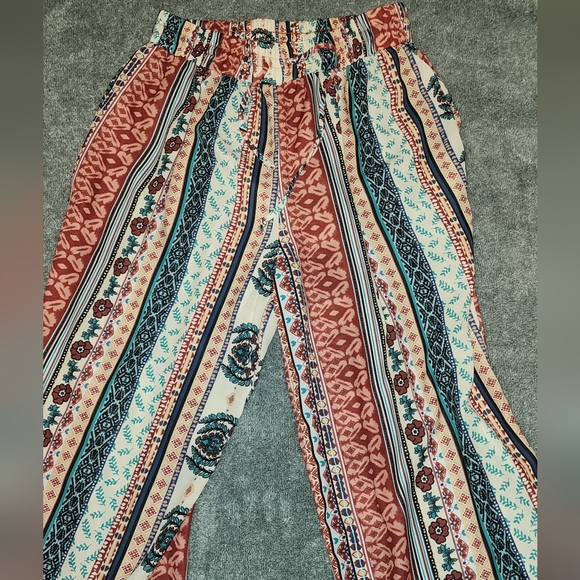 free bird nest Pants - Three Bird Nest Boho Wide Leg Pants – Size M – 27” Waist, 28” Inseam